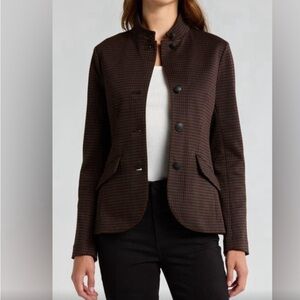 Rag & Bone Brown Checkered Blazer